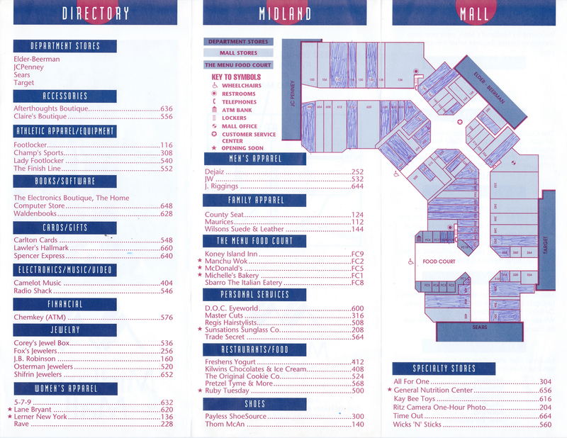 Midland Mall - Mall Directory From Michael Prince